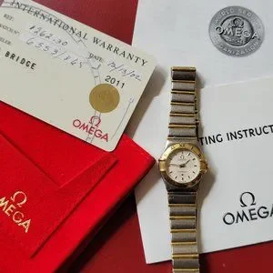 Women\'s Omega 2002 Constellation 1262.30.00 6553/865 Watch Preowned Omega Constellation 6553/865 18k & steel 25mm  main image 2